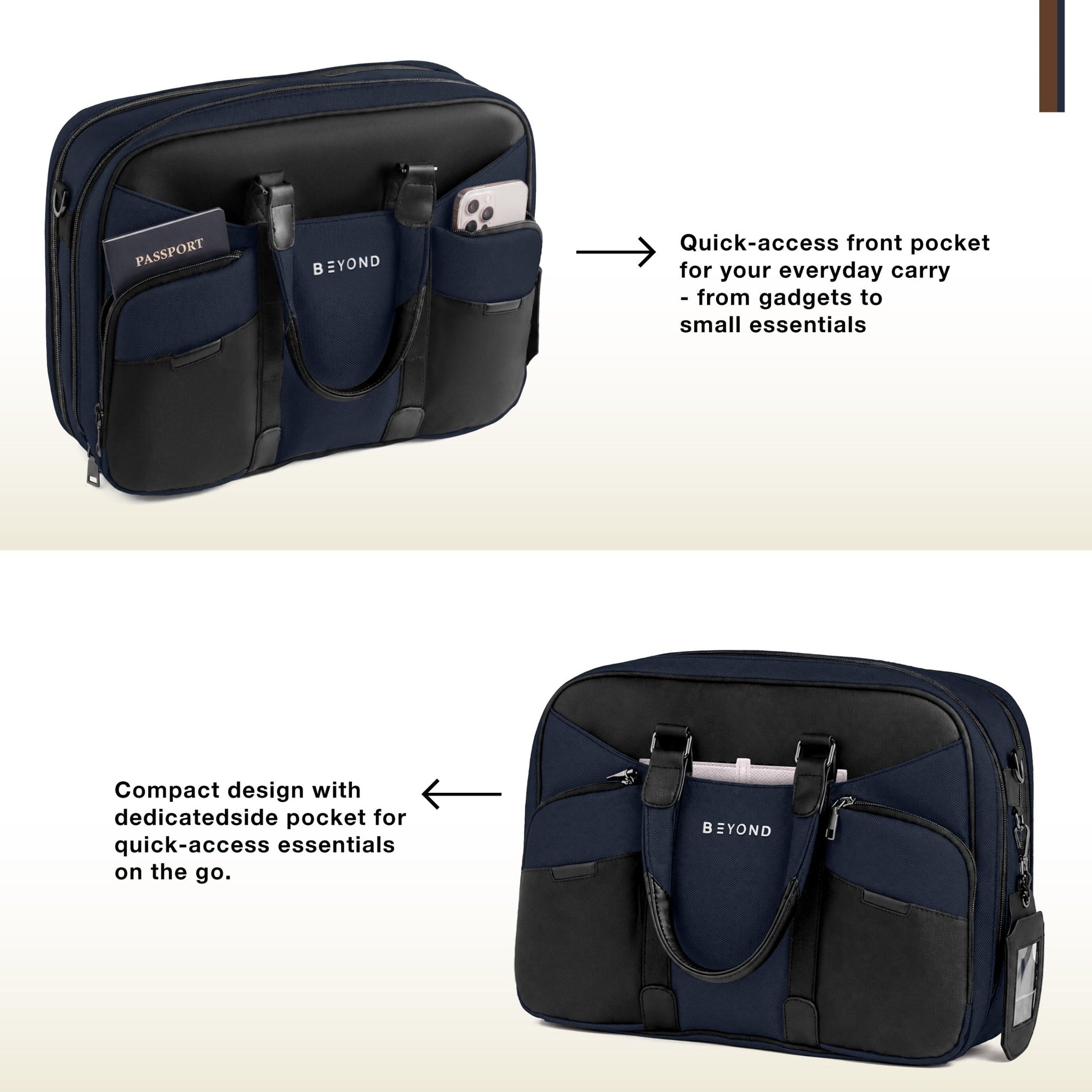 Danube Laptop Bag (Blue) - Beyond