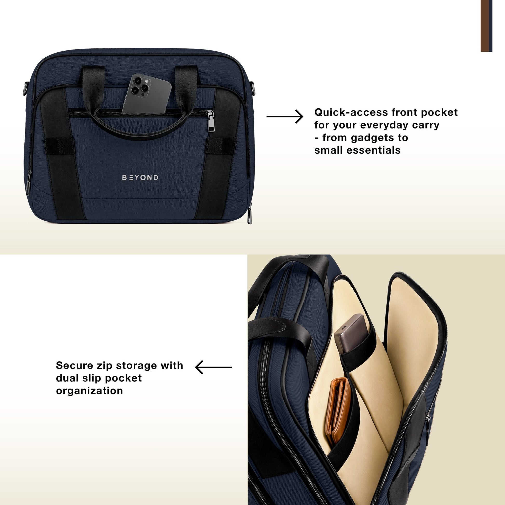 Indus Laptop Bag (Blue) - Beyond