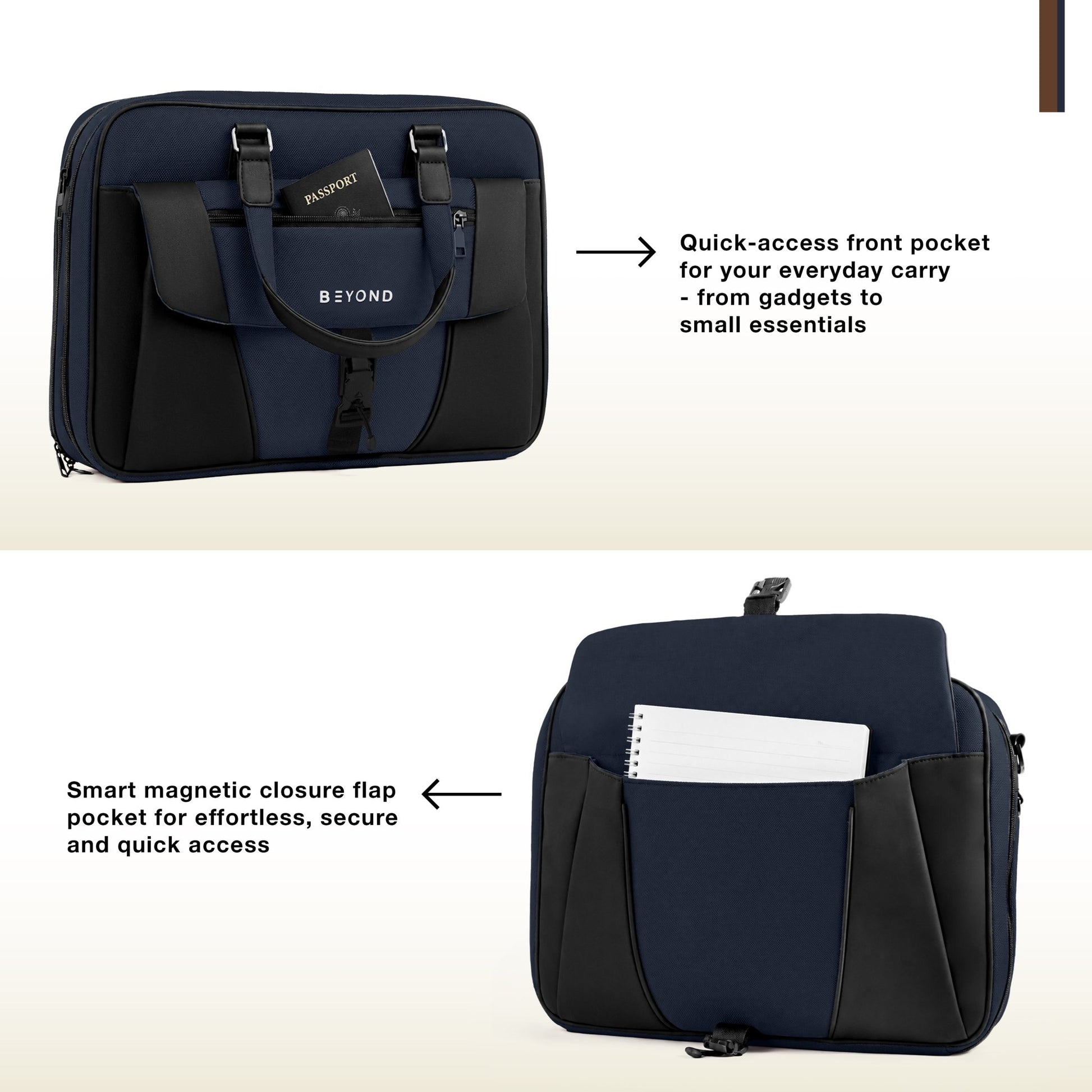 Nile Laptop Bag (Blue) - Beyond