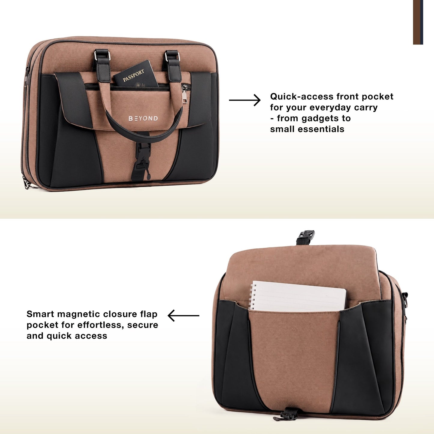 Nile Laptop Bag (Brown) - Beyond