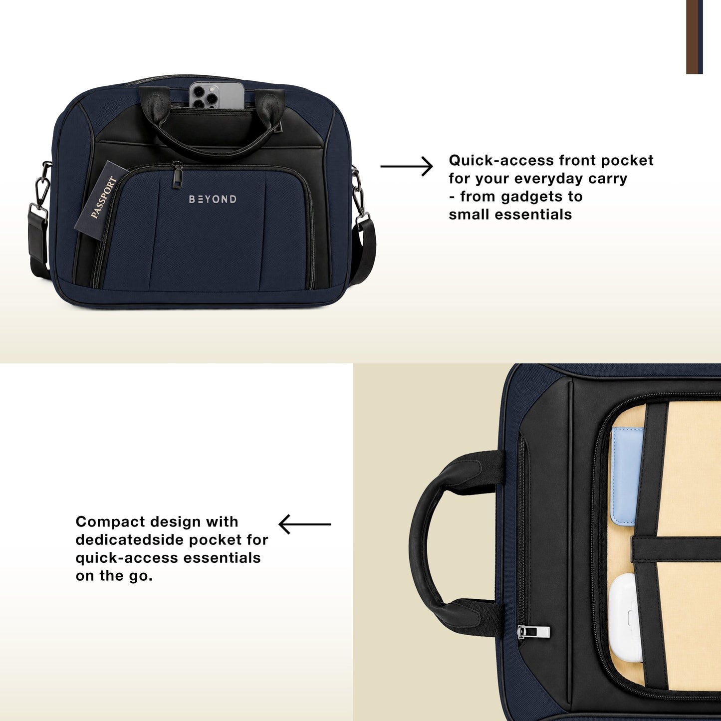 Rhine Laptop Bag (Blue) - Beyond