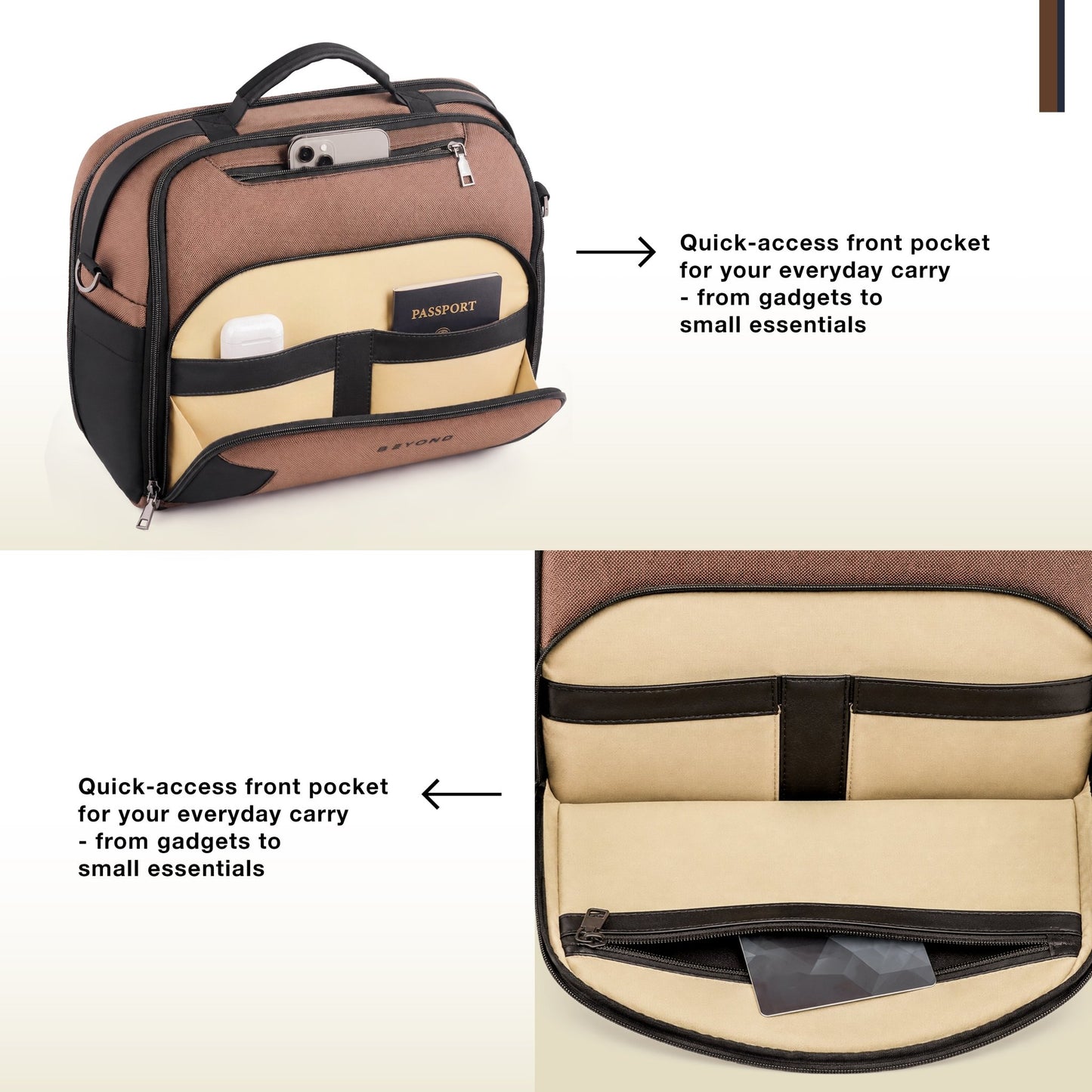 Seine Laptop Bag (Brown) - Beyond