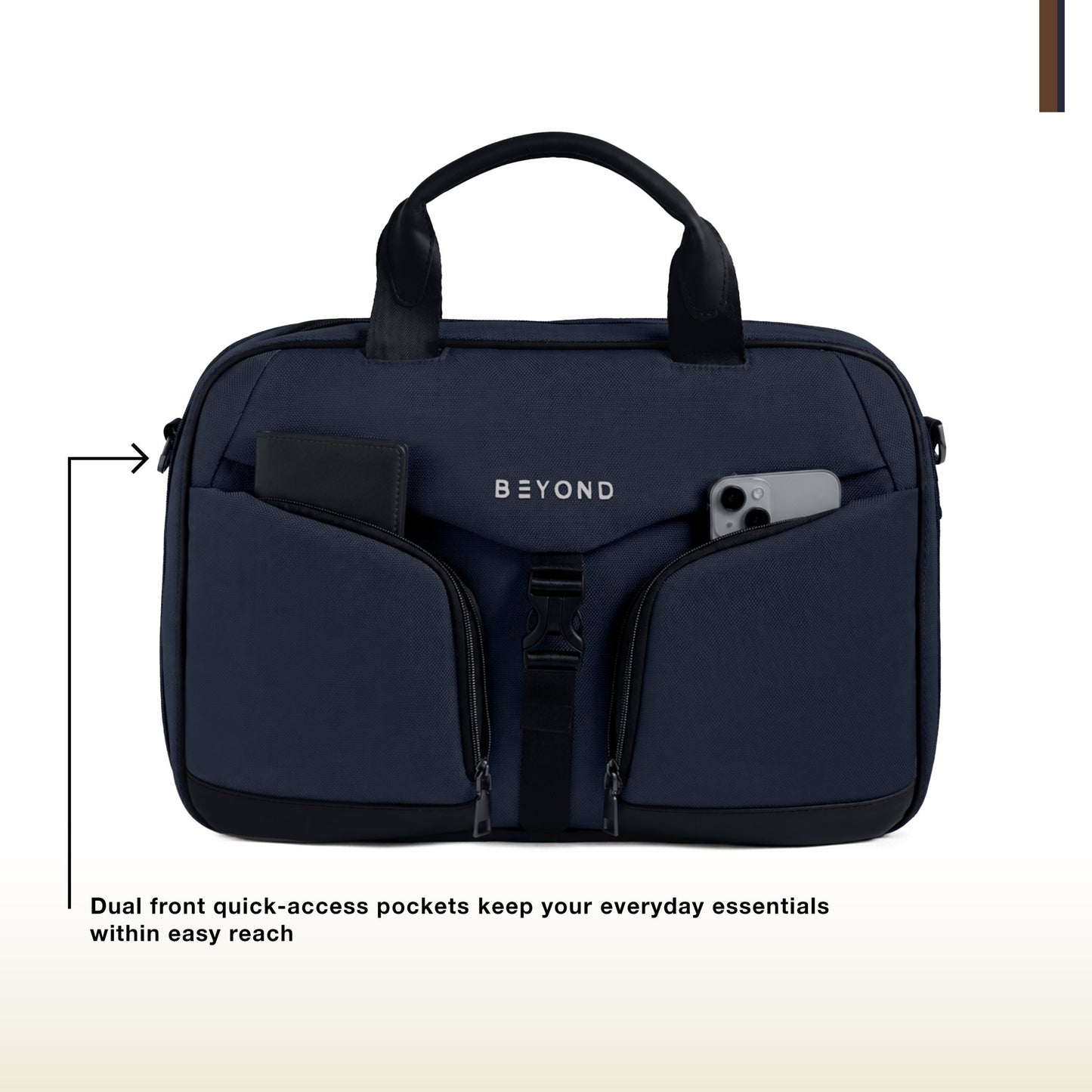 Zambezi Laptop Bag (Blue) - Beyond